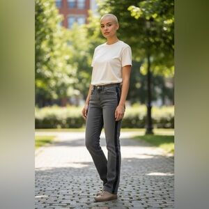 J. Crew Women’s Charcoal Straight Jeans